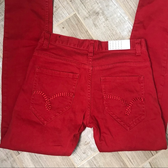 Triple Thread Red Jeans 32/30 - Picture 5 of 10